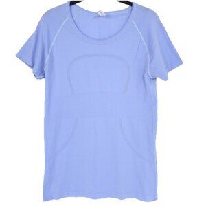 Lululemon T-Shirt 6 Blue Swiftly Tech Short Sleeve Crew Neck Stretch Top Women's